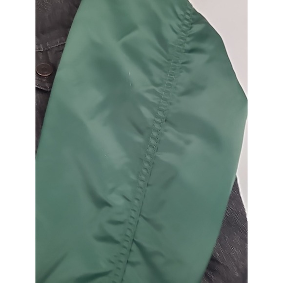 Green‎ Bay Packers Denim Jacket Mens Large Levi's NFL Black Green Gold Rare - Picture 2 of 16